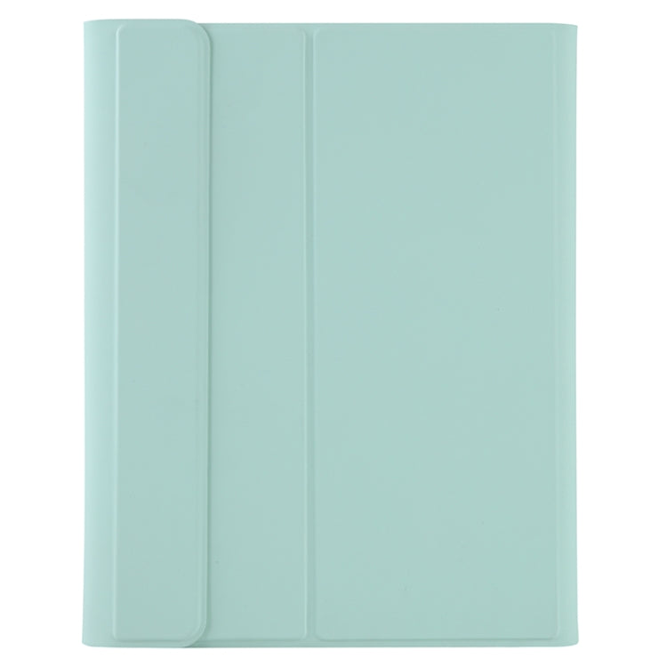Y-C11B 2021 Detachable Candy Color Skin Texture Round Keycap Bluetooth Keyboard Leather Tablet Case with Pen Slot & Stand For iPad Pro 11 (2021)