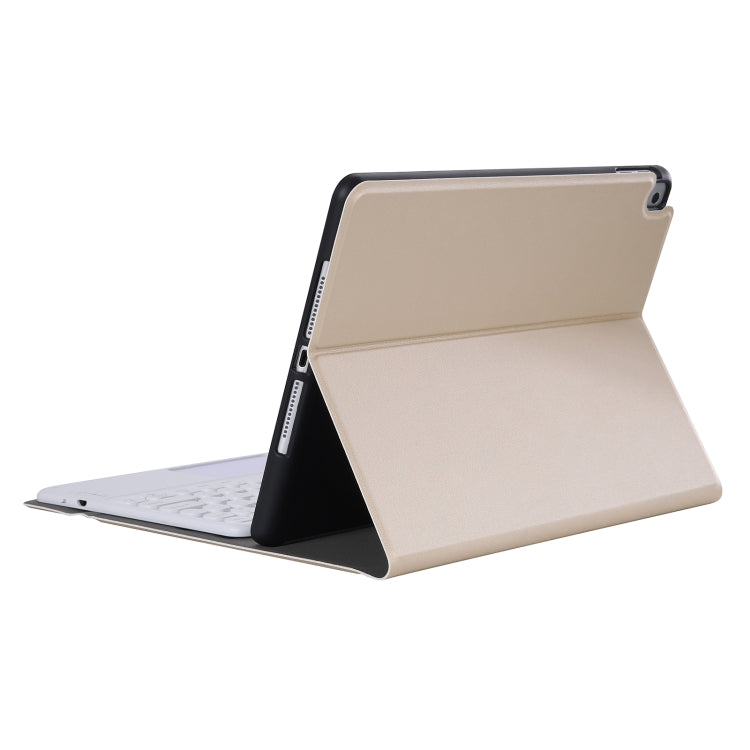YA11B-A 2021 Detachable Lambskin Texture Round Keycap Bluetooth Keyboard Leather Tablet Case with Touch Control & Pen Slot & Stand For iPad Pro 11 (2021)