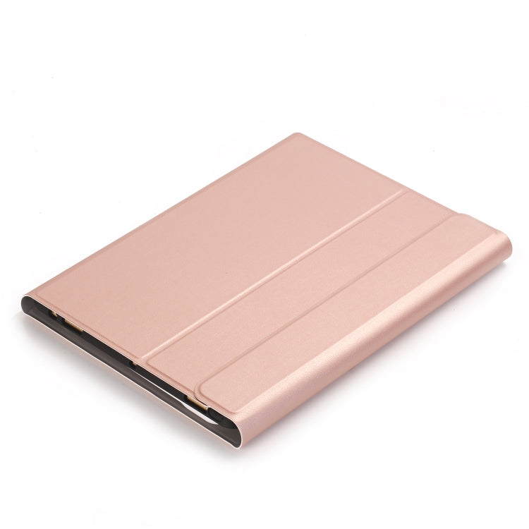 YA11B-A 2021 Detachable Lambskin Texture Round Keycap Bluetooth Keyboard Leather Tablet Case with Touch Control & Pen Slot & Stand For iPad Pro 11 (2021)