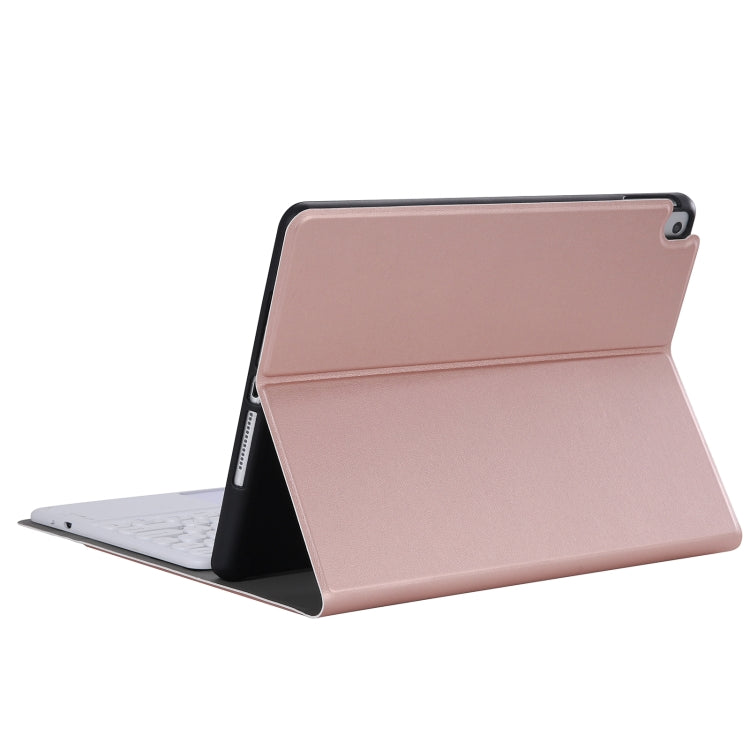YA11B-A 2021 Detachable Lambskin Texture Round Keycap Bluetooth Keyboard Leather Tablet Case with Touch Control & Pen Slot & Stand For iPad Pro 11 (2021)