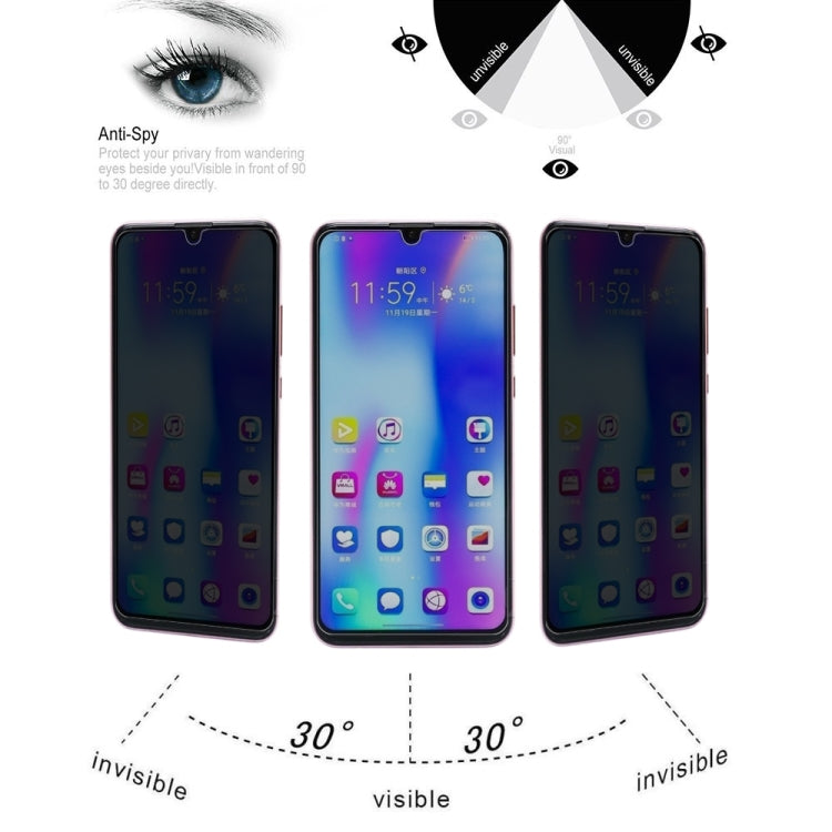 For Huawei Honor 10 10 PCS 9H Surface Hardness 180 Degree Privacy Anti Glare Screen Protector