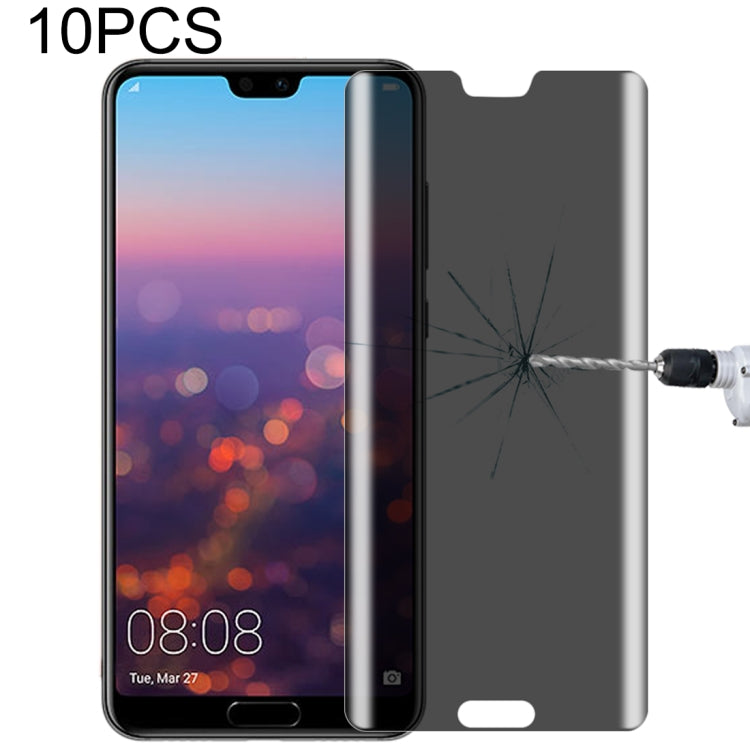 For Huawei P20 10 PCS 9H Surface Hardness 180 Degree Privacy Anti Glare Screen Protector