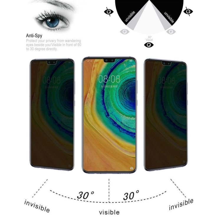 For Huawei Mate 30 10 PCS 9H Surface Hardness 180 Degree Privacy Anti Glare Screen Protector