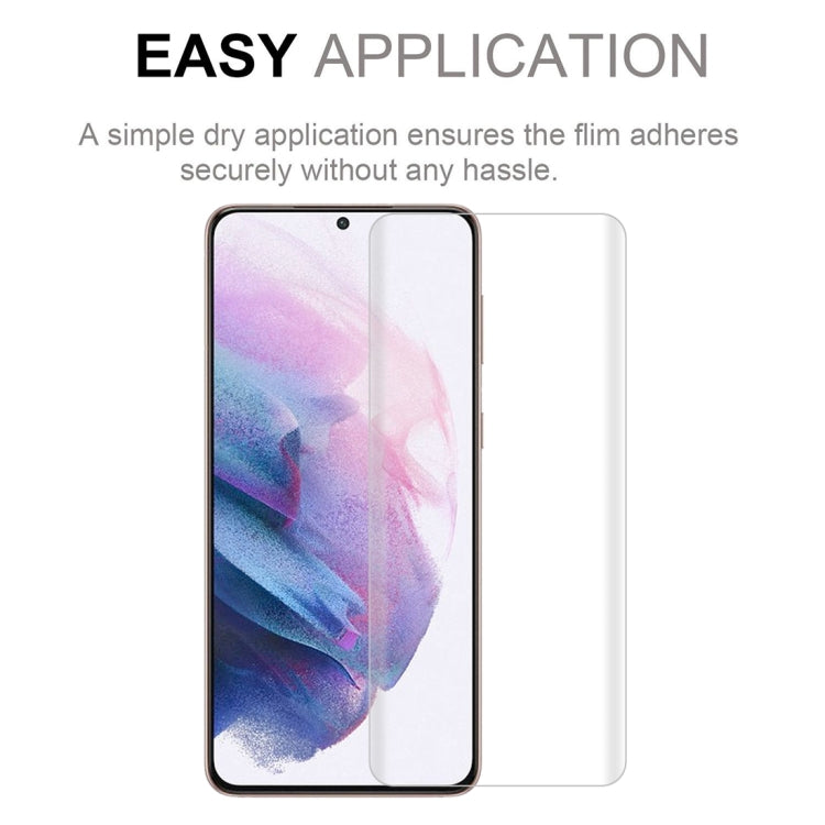 For Samsung Galaxy S21+ 5G 2 PCS 3D Curved Silk-screen PET Full Coverage Protective Film(Transparent)