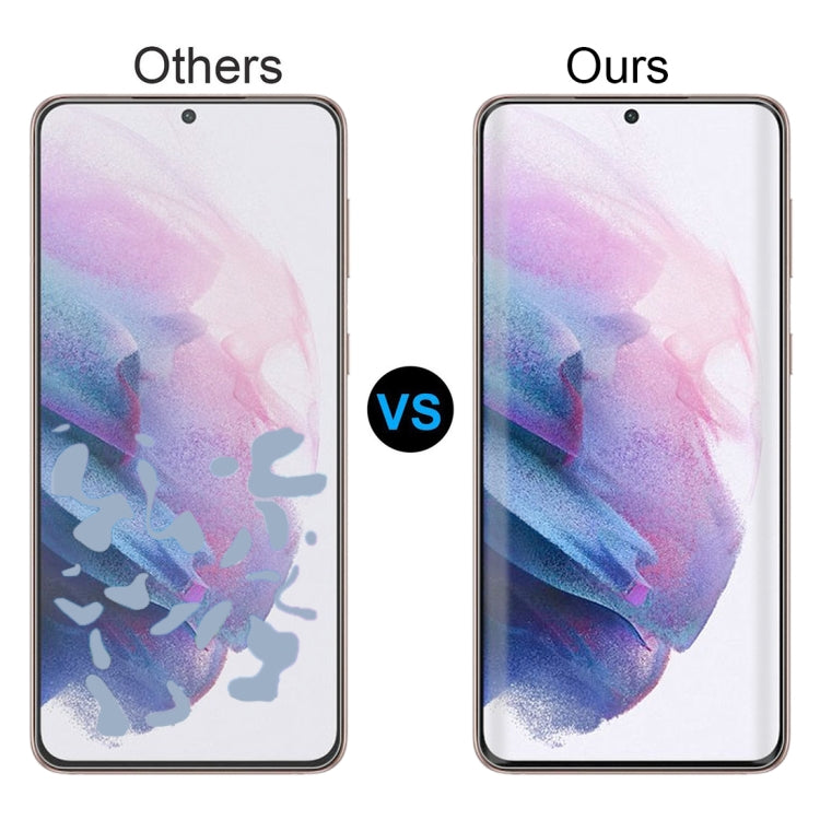 For Samsung Galaxy S21+ 5G 2 PCS 3D Curved Silk-screen PET Full Coverage Protective Film(Transparent)