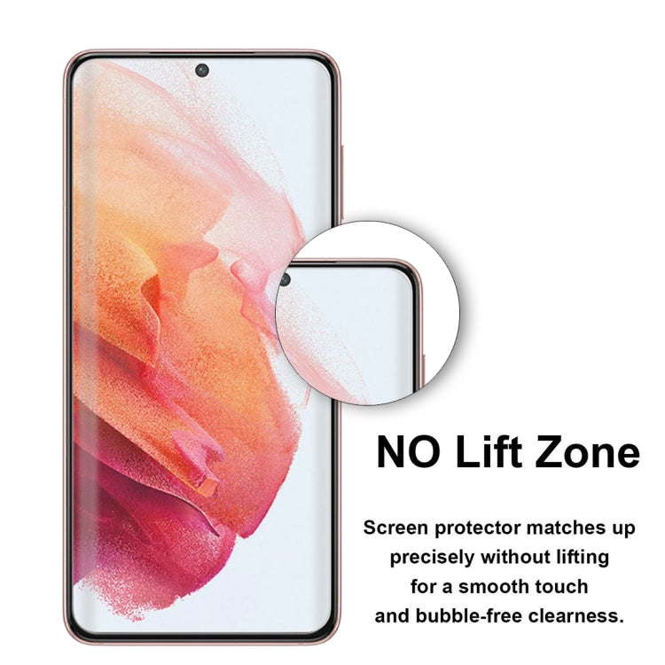 For Samsung Galaxy S21 5G 50pcs 3D Curved Silk-screen PET Full Coverage Protective Film(Transparent)