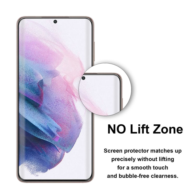 For Samsung Galaxy S21+ 5G 50 PCS 3D Curved Silk-screen PET Full Coverage Protective Film(Transparent)