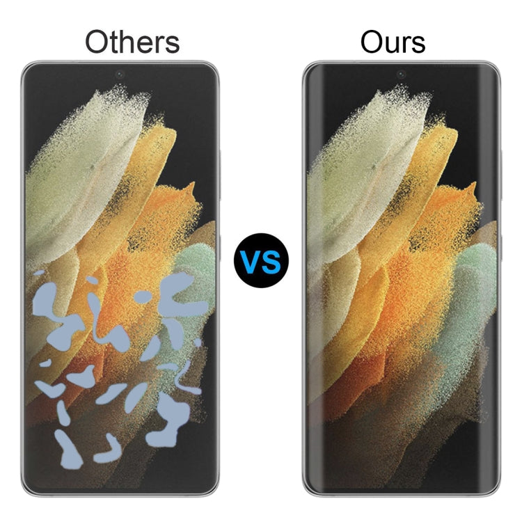 For Samsung Galaxy S21 Ultra 5G 50pcs 3D Curved Silk-screen PET Full Coverage Protective Film(Transparent)
