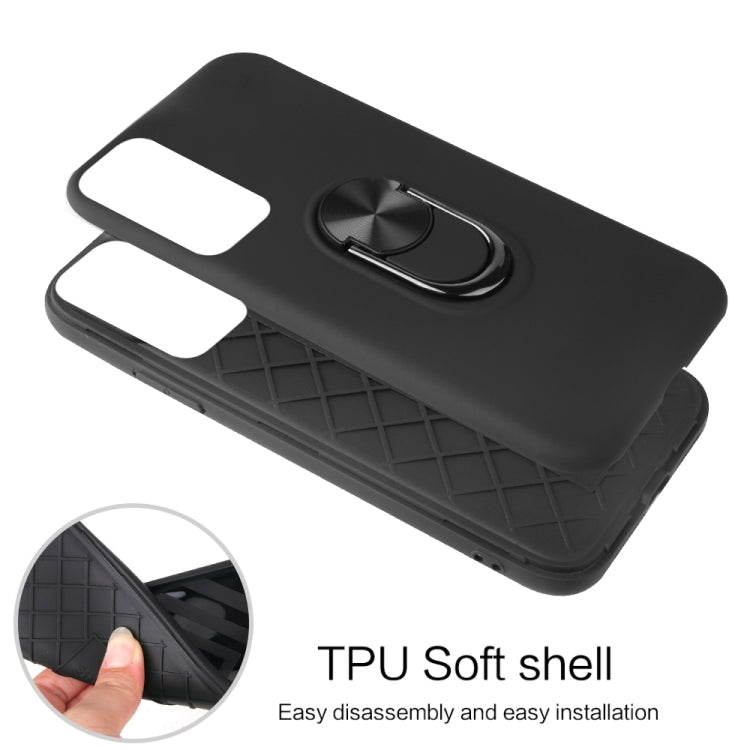For Huawei P smart 2021 360 Rotary Multifunctional Stent PC+TPU Case with Magnetic Invisible Holder