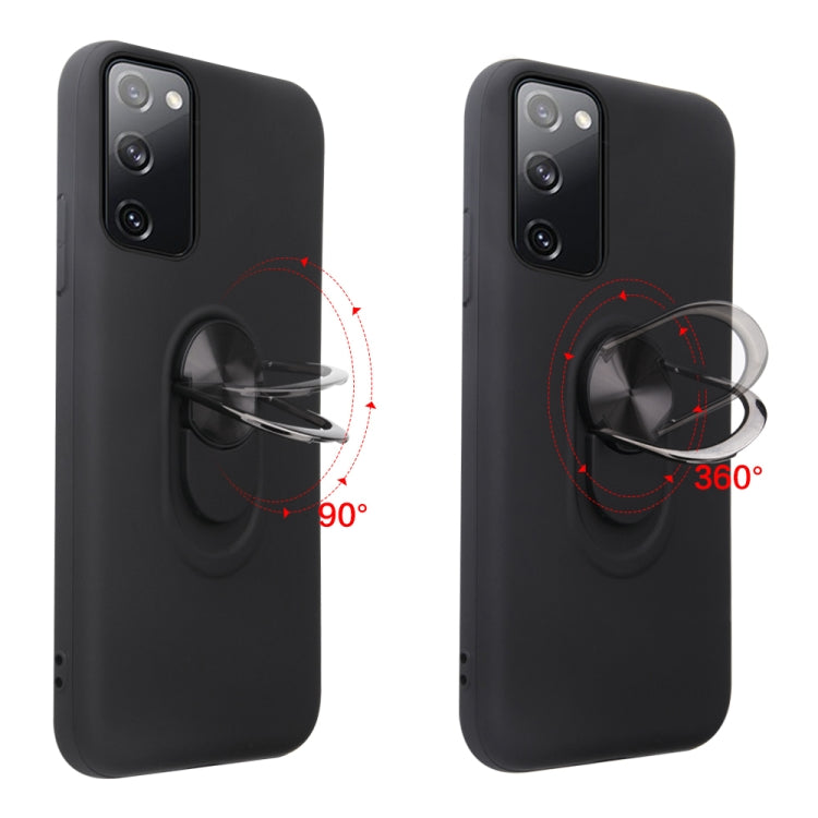 For Samsung Galaxy S20 FE 360 Rotary Multifunctional Stent PC+TPU Case with Magnetic Invisible Holder