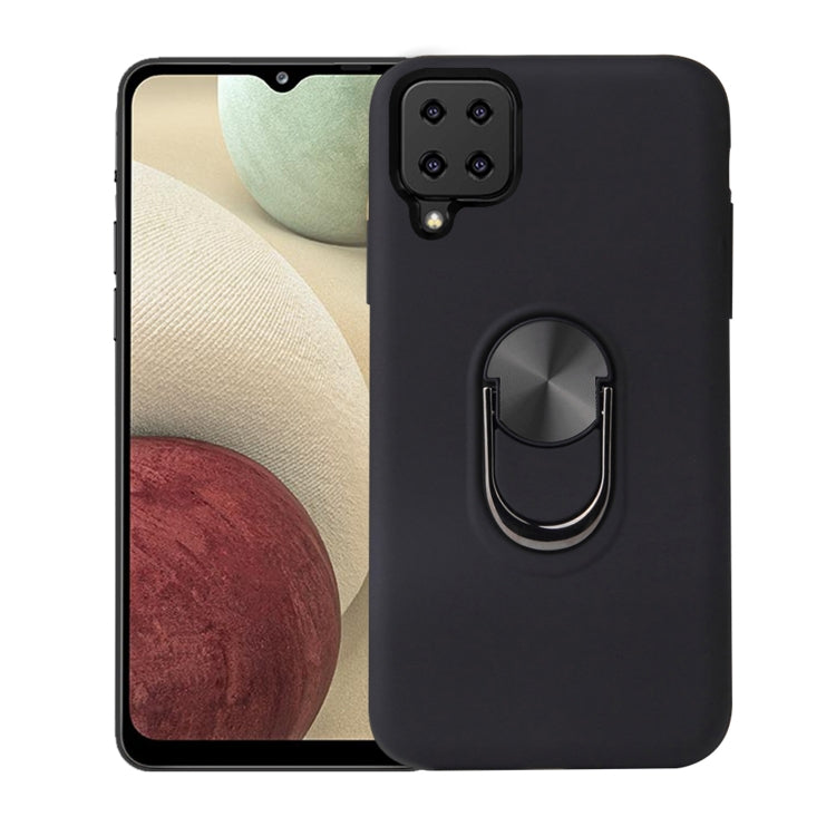 For Samsung Galaxy A12 360 Rotary Multifunctional Stent PC+TPU Case with Magnetic Invisible Holder