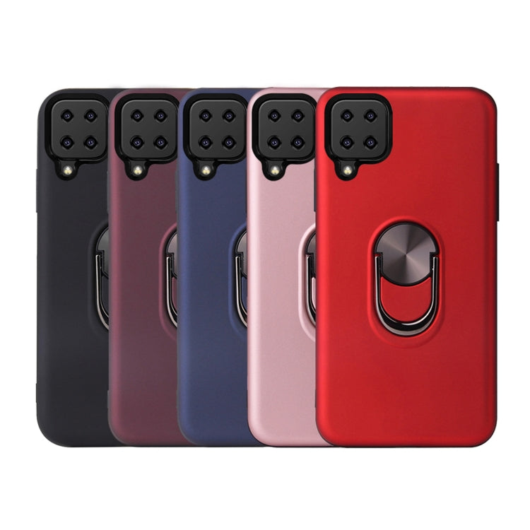 For Samsung Galaxy A12 360 Rotary Multifunctional Stent PC+TPU Case with Magnetic Invisible Holder