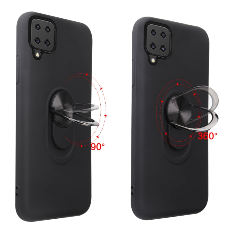 For Samsung Galaxy A12 360 Rotary Multifunctional Stent PC+TPU Case with Magnetic Invisible Holder