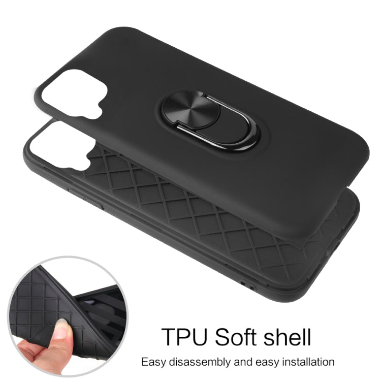 For Samsung Galaxy A12 360 Rotary Multifunctional Stent PC+TPU Case with Magnetic Invisible Holder
