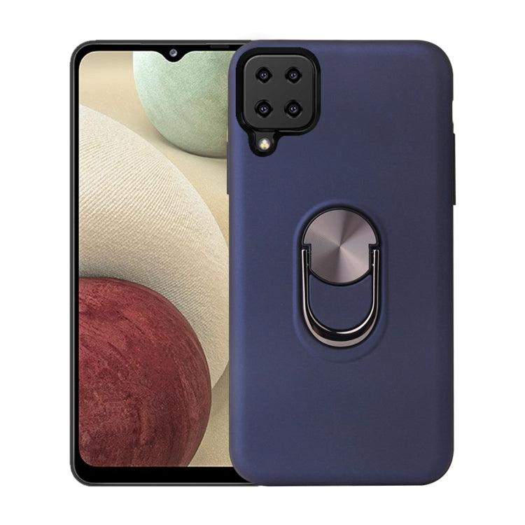 For Samsung Galaxy A12 360 Rotary Multifunctional Stent PC+TPU Case with Magnetic Invisible Holder