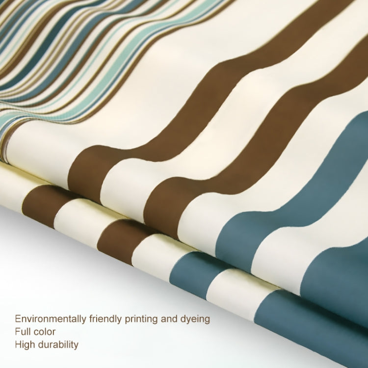 Multicolour Vertical Texture Thick Waterproof Polyester Fabric Shower Curtains, Size:150x180cm