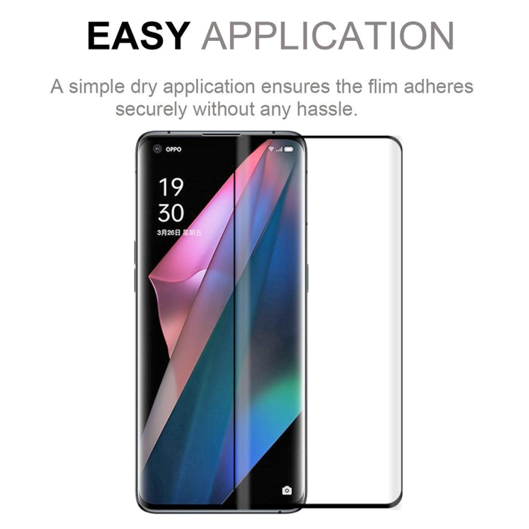 For OnePlus 9 Pro 2 PCS 3D Curved Silk-screen PET Full Coverage Protective Film(Black)
