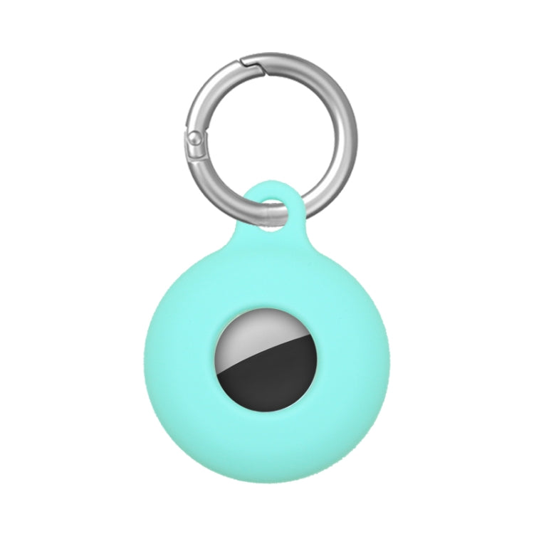 Dual-Side Hollow Anti-scratch Silicone Shockproof Protective Cover Case with Keychain Hook Loop For AirTag