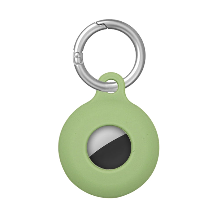 Dual-Side Hollow Anti-scratch Silicone Shockproof Protective Cover Case with Keychain Hook Loop For AirTag