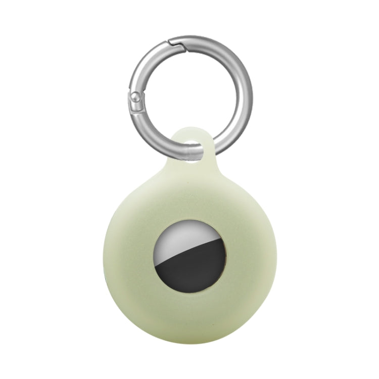 Dual-Side Hollow Anti-scratch Silicone Shockproof Protective Cover Case with Keychain Hook Loop For AirTag