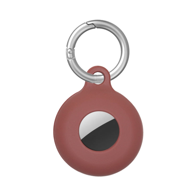 Dual-Side Hollow Anti-scratch Silicone Shockproof Protective Cover Case with Keychain Hook Loop For AirTag