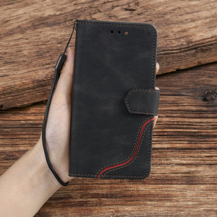 For iPhone 11 Pro Three-color Stitching Calf Texture Horizontal Flip Leather Case with Holder & Card Slots & Wallet