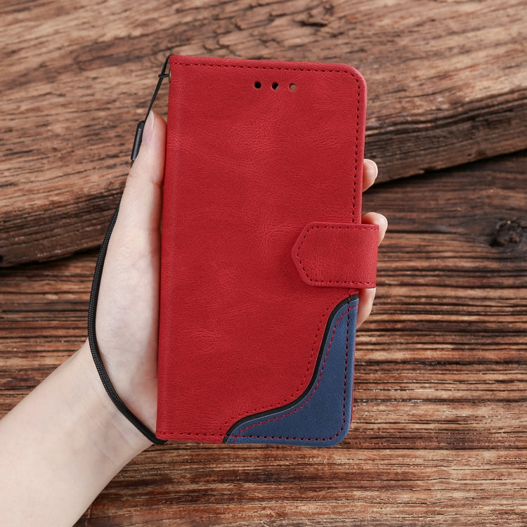 For iPhone 11 Pro Three-color Stitching Calf Texture Horizontal Flip Leather Case with Holder & Card Slots & Wallet