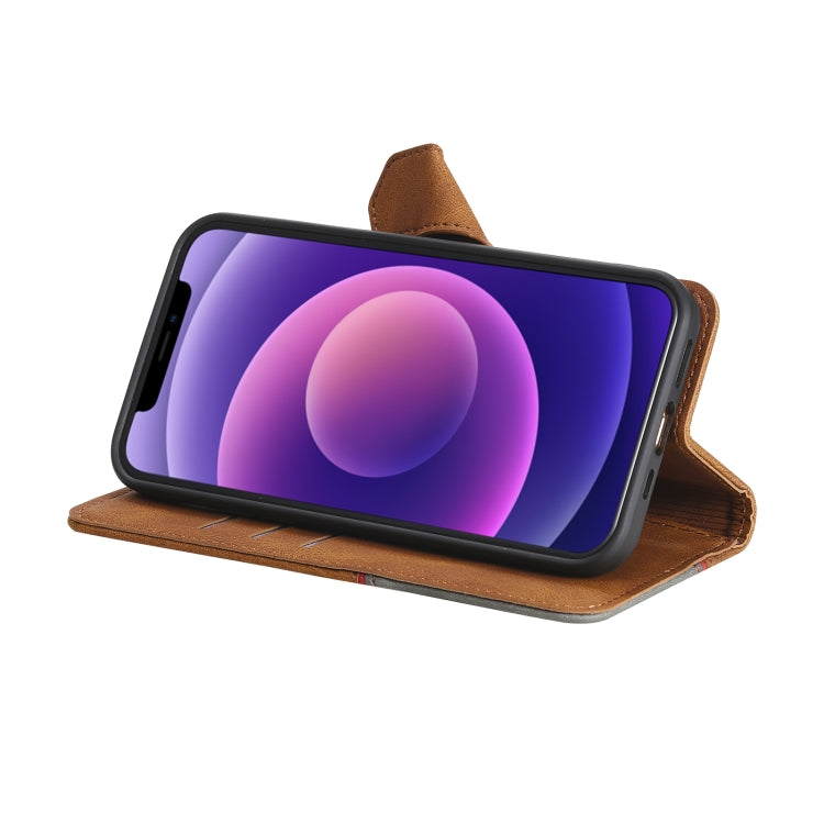 For iPhone 11 Pro Max Three-color Stitching Calf Texture Horizontal Flip Leather Case with Holder & Card Slots & Wallet