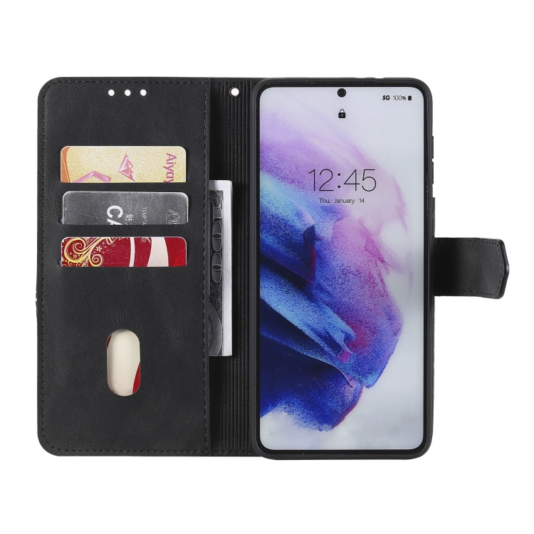 Three-color Stitching Calf Texture Horizontal Flip Leather Case with Holder & Card Slots & Wallet For Samsung Galaxy S21 5G