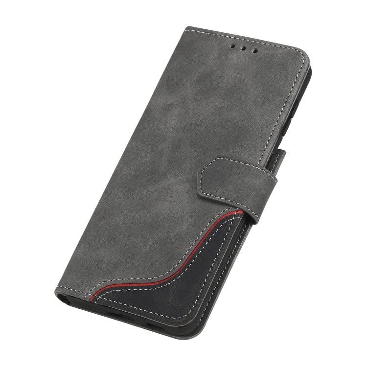 Three-color Stitching Calf Texture Horizontal Flip Leather Case with Holder & Card Slots & Wallet For Samsung Galaxy S21 5G