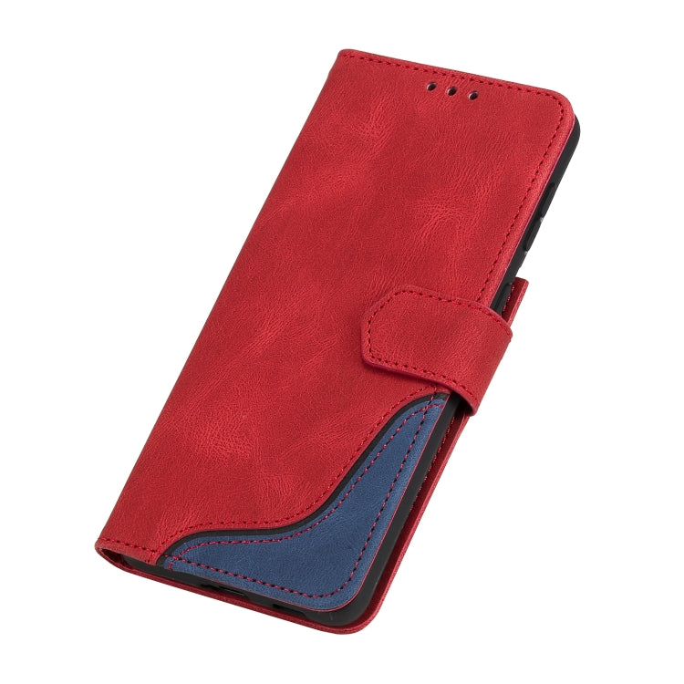 Three-color Stitching Calf Texture Horizontal Flip Leather Case with Holder & Card Slots & Wallet For Samsung Galaxy S21 5G