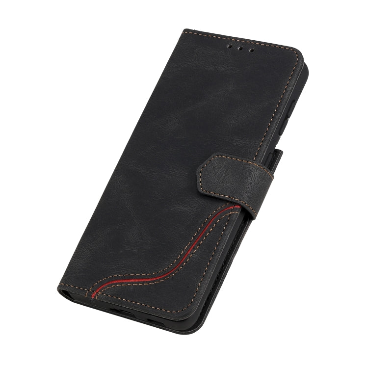 Three-color Stitching Calf Texture Horizontal Flip Leather Case with Holder & Card Slots & Wallet For Samsung Galaxy S21+ 5G