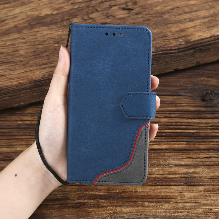 Three-color Stitching Calf Texture Horizontal Flip Leather Case with Holder & Card Slots & Wallet For Samsung Galaxy S21+ 5G