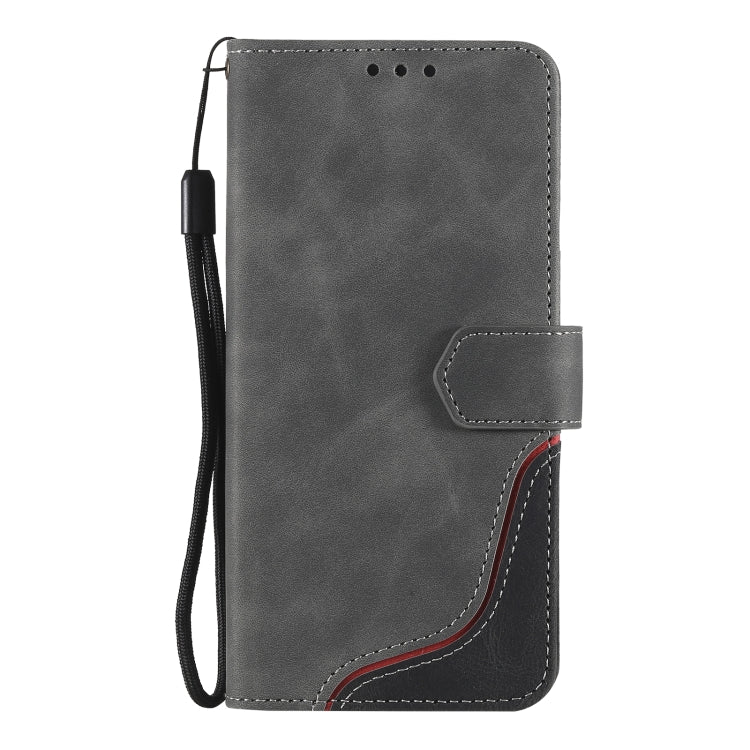 Three-color Stitching Calf Texture Horizontal Flip Leather Case with Holder & Card Slots & Wallet For Samsung Galaxy S21+ 5G