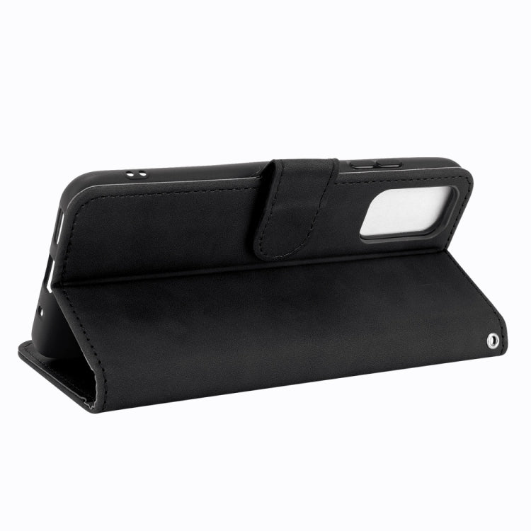For Xiaomi Redmi Note 10 5G Solid Color Skin Feel Magnetic Buckle Horizontal Flip Calf Texture PU Leather Case with Holder & Card Slots & Wallet