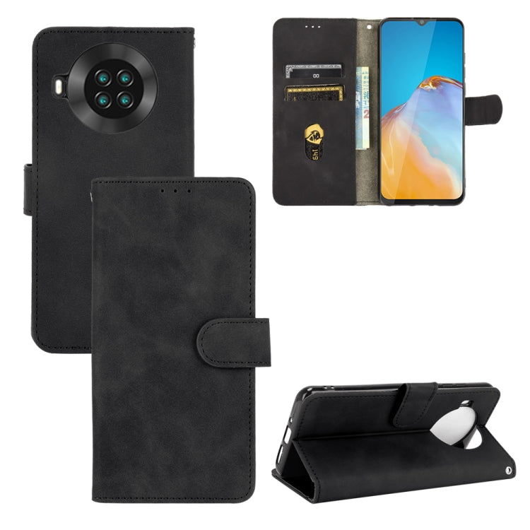 For CUBOT Note 20 Solid Color Skin Feel Magnetic Buckle Horizontal Flip Calf Texture PU Leather Case with Holder & Card Slots & Wallet