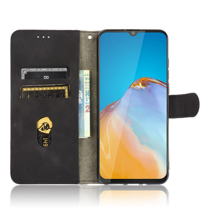For CUBOT Note 20 Solid Color Skin Feel Magnetic Buckle Horizontal Flip Calf Texture PU Leather Case with Holder & Card Slots & Wallet