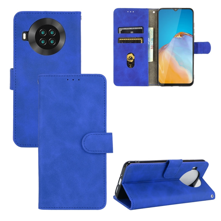 For CUBOT Note 20 Solid Color Skin Feel Magnetic Buckle Horizontal Flip Calf Texture PU Leather Case with Holder & Card Slots & Wallet