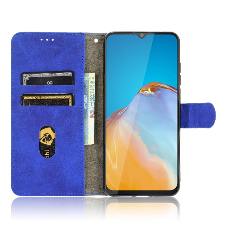 For CUBOT Note 20 Solid Color Skin Feel Magnetic Buckle Horizontal Flip Calf Texture PU Leather Case with Holder & Card Slots & Wallet