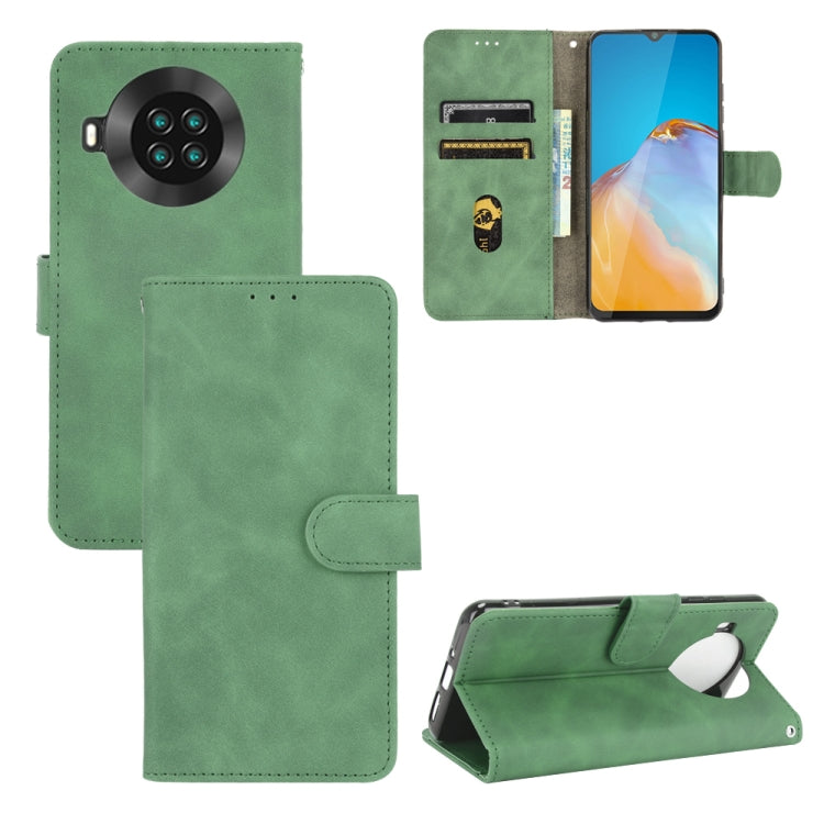 For CUBOT Note 20 Solid Color Skin Feel Magnetic Buckle Horizontal Flip Calf Texture PU Leather Case with Holder & Card Slots & Wallet
