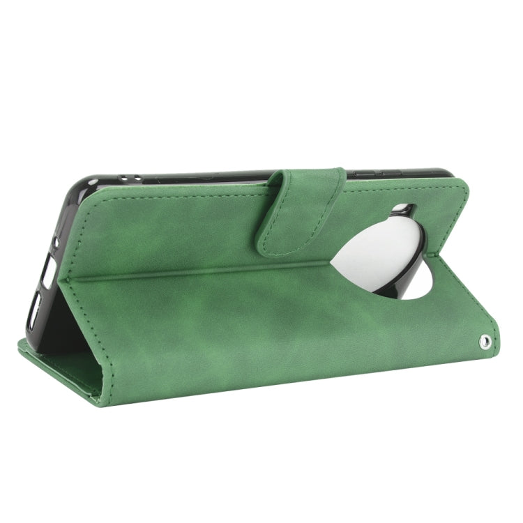 For CUBOT Note 20 Solid Color Skin Feel Magnetic Buckle Horizontal Flip Calf Texture PU Leather Case with Holder & Card Slots & Wallet