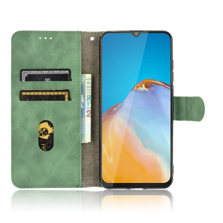 For CUBOT Note 20 Solid Color Skin Feel Magnetic Buckle Horizontal Flip Calf Texture PU Leather Case with Holder & Card Slots & Wallet