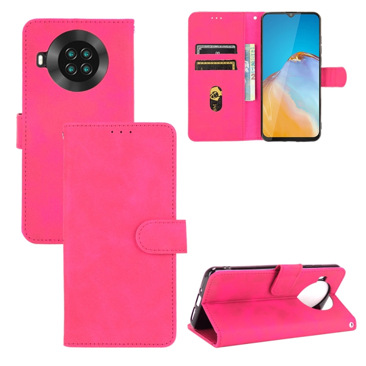For CUBOT Note 20 Solid Color Skin Feel Magnetic Buckle Horizontal Flip Calf Texture PU Leather Case with Holder & Card Slots & Wallet