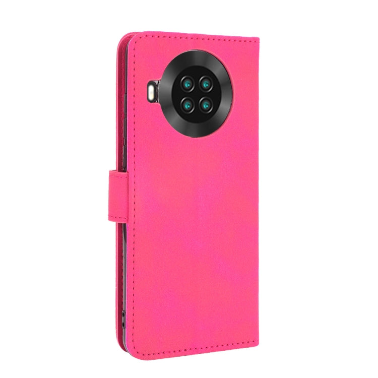 For CUBOT Note 20 Solid Color Skin Feel Magnetic Buckle Horizontal Flip Calf Texture PU Leather Case with Holder & Card Slots & Wallet