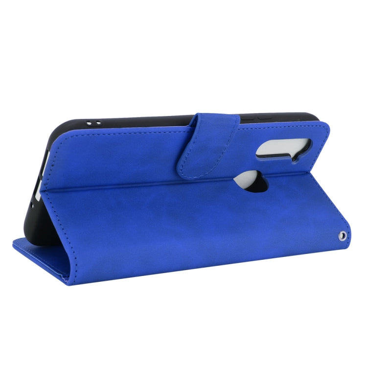 For ZTE Libero 5G Solid Color Skin Feel Magnetic Buckle Horizontal Flip Calf Texture PU Leather Case with Holder & Card Slots & Wallet