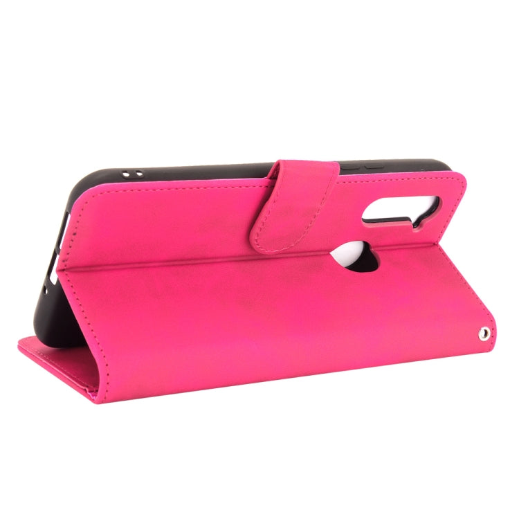 For ZTE Libero 5G Solid Color Skin Feel Magnetic Buckle Horizontal Flip Calf Texture PU Leather Case with Holder & Card Slots & Wallet