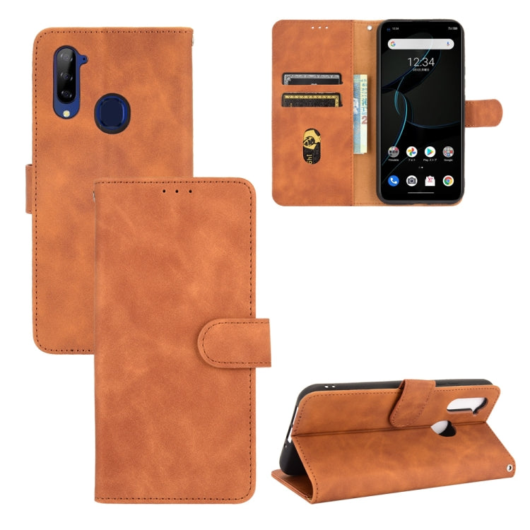 For ZTE Libero 5G Solid Color Skin Feel Magnetic Buckle Horizontal Flip Calf Texture PU Leather Case with Holder & Card Slots & Wallet