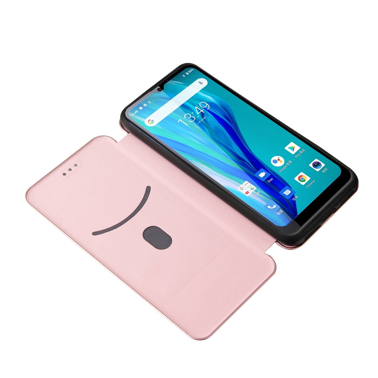 For Oukitel C23 Pro Carbon Fiber Texture Horizontal Flip TPU + PC + PU Leather Case with Card Slot