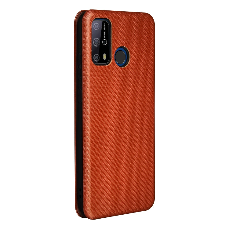 For Oukitel C23 Pro Carbon Fiber Texture Horizontal Flip TPU + PC + PU Leather Case with Card Slot