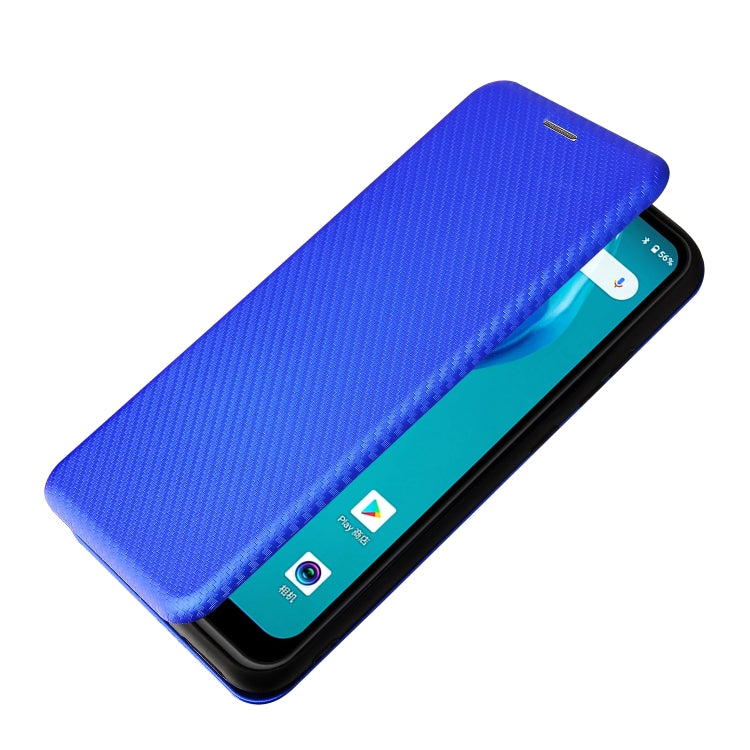 For Oukitel C23 Pro Carbon Fiber Texture Horizontal Flip TPU + PC + PU Leather Case with Card Slot